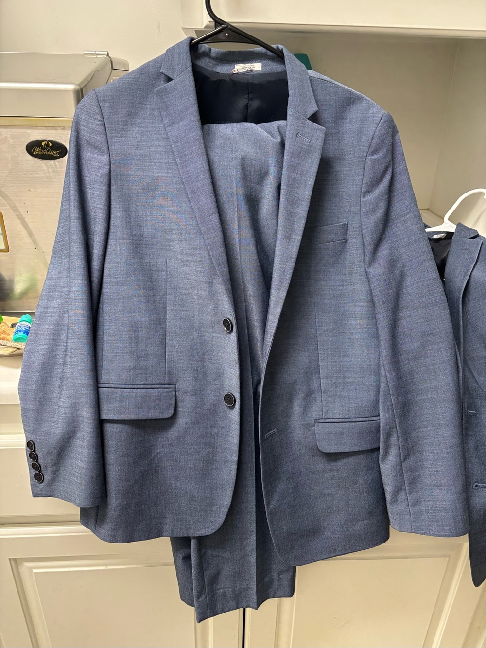 Calvin Klein Light Blue Two-Piece Suit Blazer & Trousers